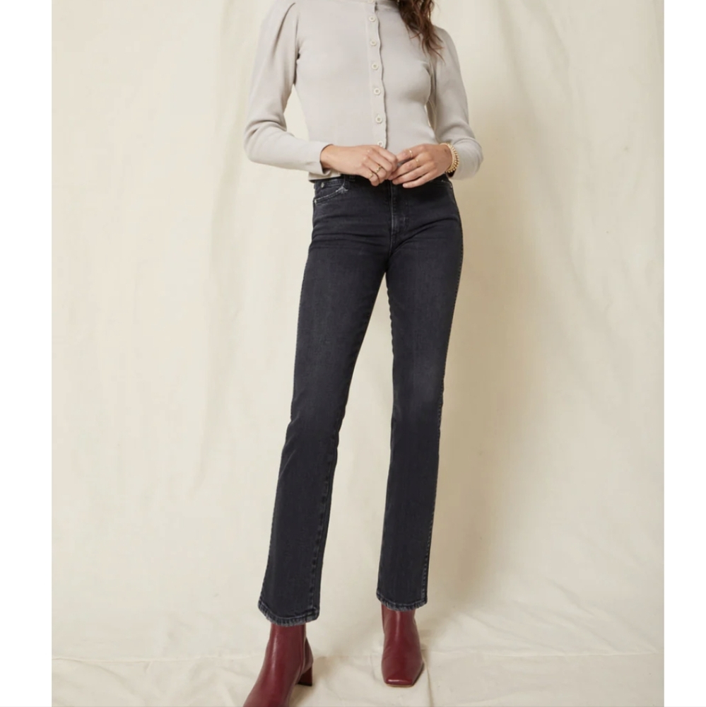 AMO denim Chloe crop in size 27 coal